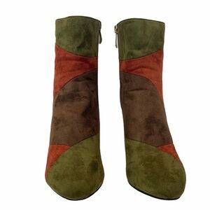 Cape Robin 70s Green & Orange Heeled
Suede Boots